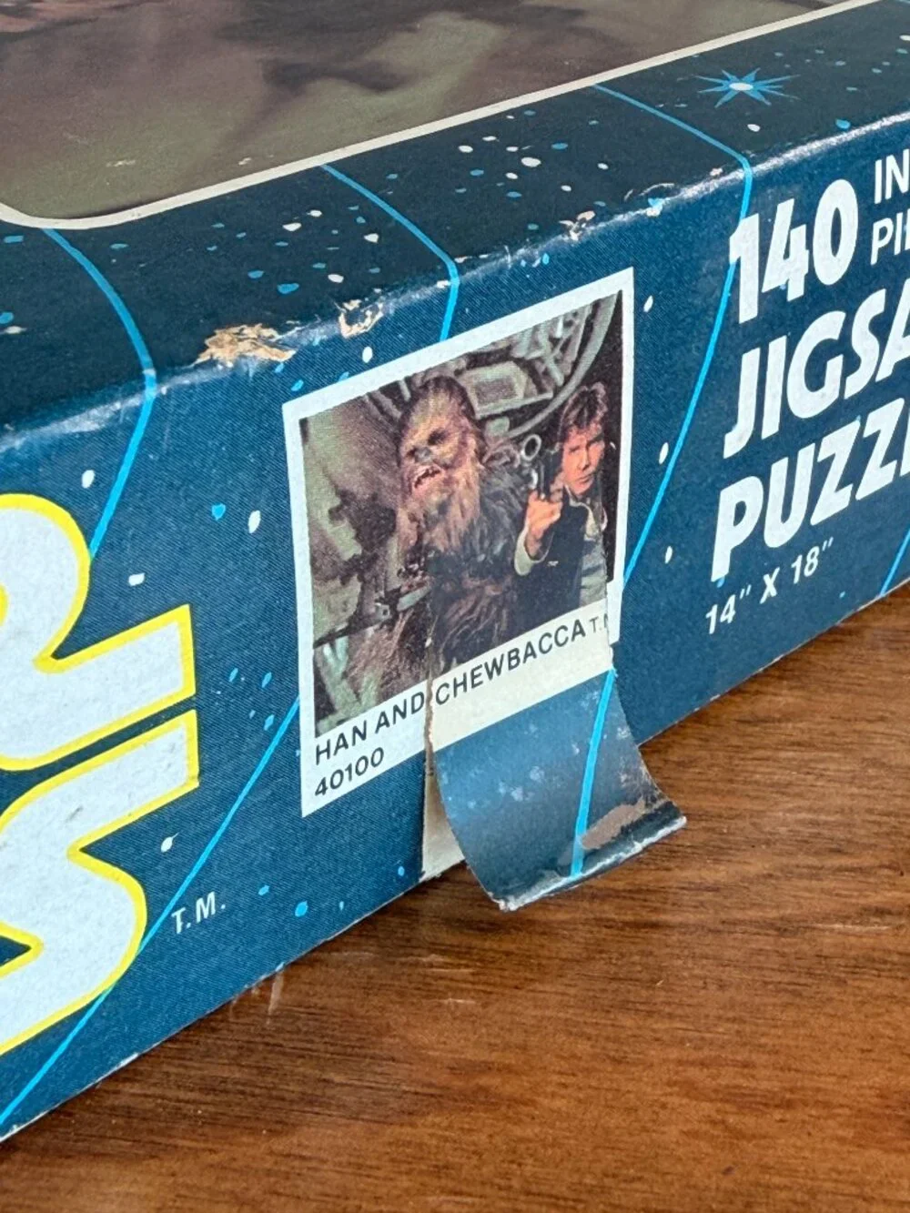 Vintage 1977 Star Wars 140 piece Jigsaw Puzzle Han Solo & Chewbacca - Complete